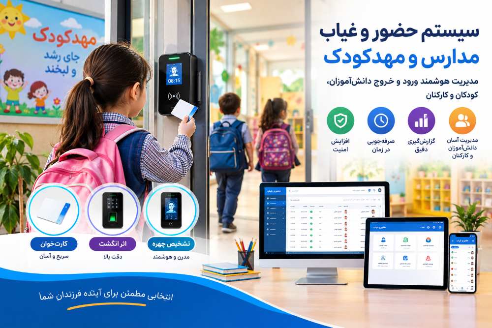 سیستم حضور و غیاب مدارس ومهدکودک